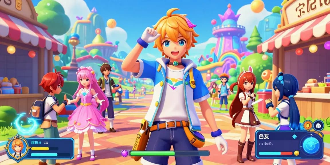 Engaging scene of an ecchi game character in a vibrant anime-style environment, showcasing playful interactions and gaming narratives.