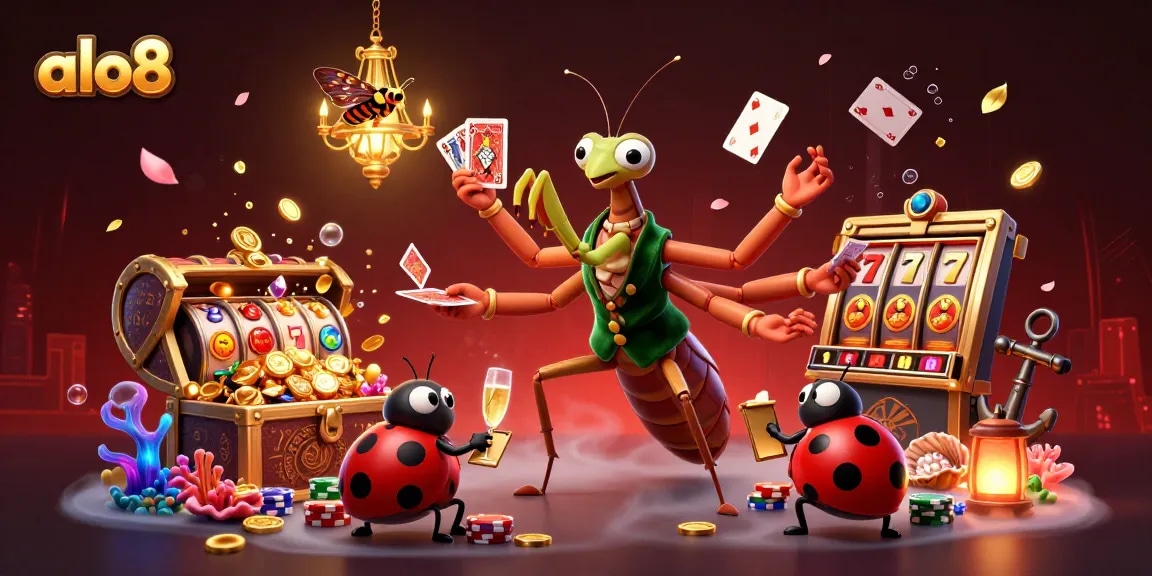 Engage in thrilling casino action with alo8's vibrant characters and dynamic game elements.