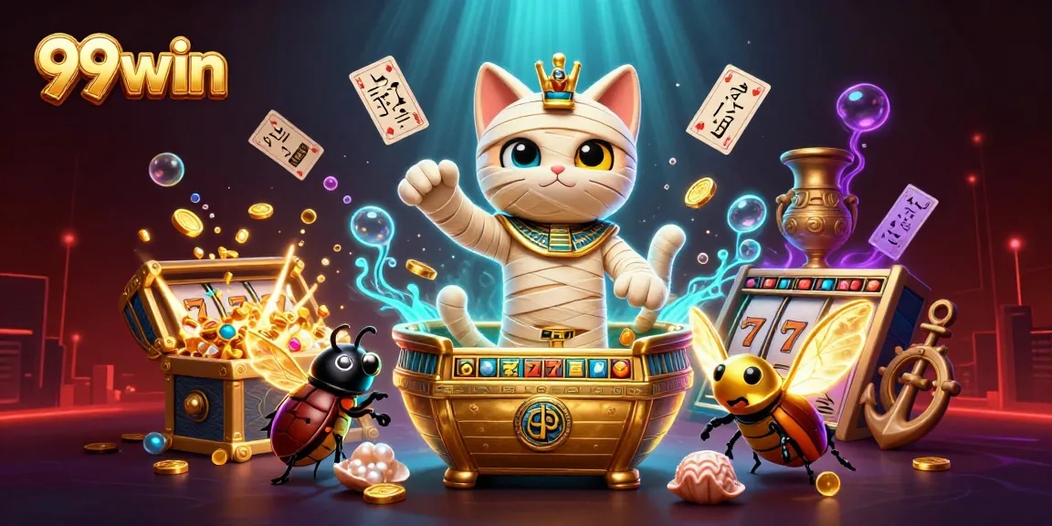 Experience the thrilling adventure at 99win casino with dynamic characters, treasure, and vibrant elements!