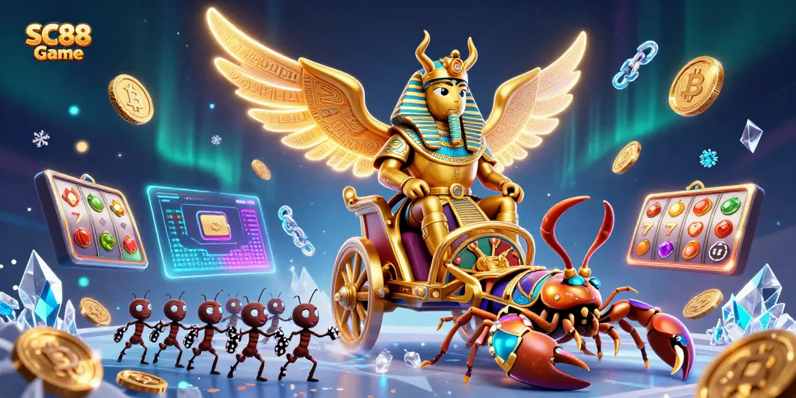 Engage with the SC88 Game featuring vibrant characters and dynamic casino elements in a dazzling 3D illustration.
