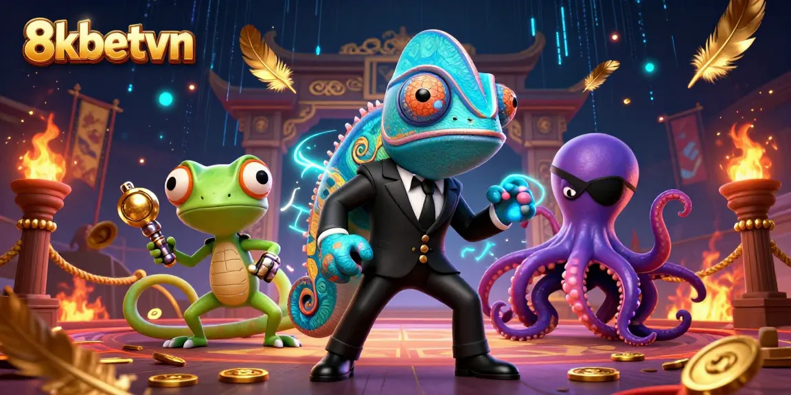Experience thrilling gameplay with 8kbetvn's dynamic casino scene featuring exciting betting elements.