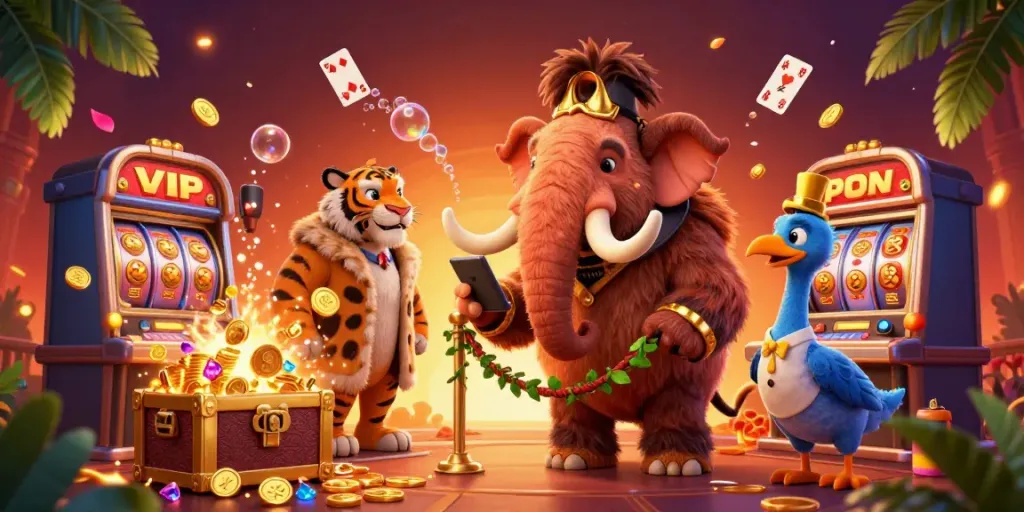 Engage with thrilling games and bonuses at tải hit club, where vibrant scenes come alive with classic gaming elements.