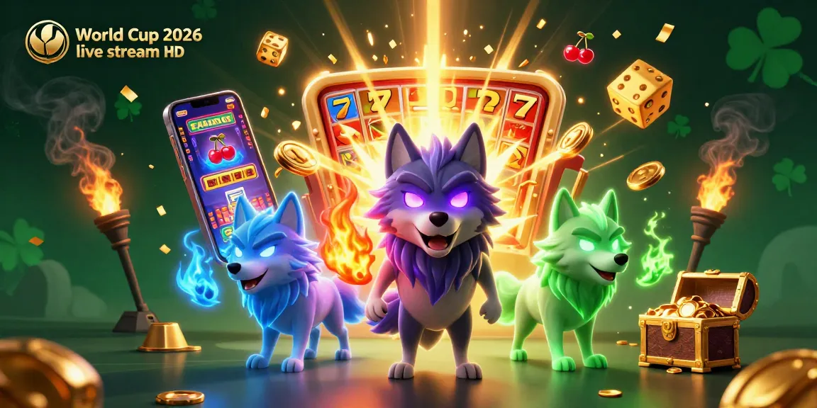 Stream World Cup 2026 live stream HD with exciting casino elements and colorful visuals.