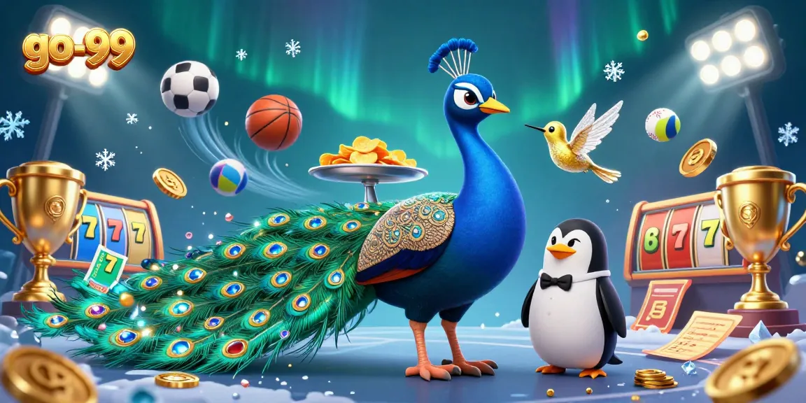 Engage with go-99 through a vibrant casino-themed illustration showcasing colorful characters and gaming elements.