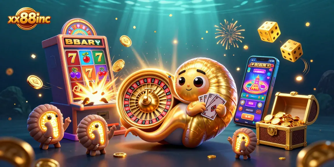 Engage with thrilling gameplay at xx88inc with a dynamic 3D casino scene featuring vibrant jackpots and interactive slots.