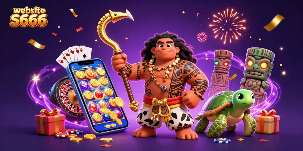 Engage in thrilling gameplay at website S666 with vibrant slot games and animated characters!